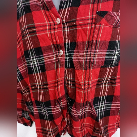 2/$30 Victoria's Secret Soft Cozy Red and Black Checkered Pajamas Short Set (#4) - Picture 3 of 10